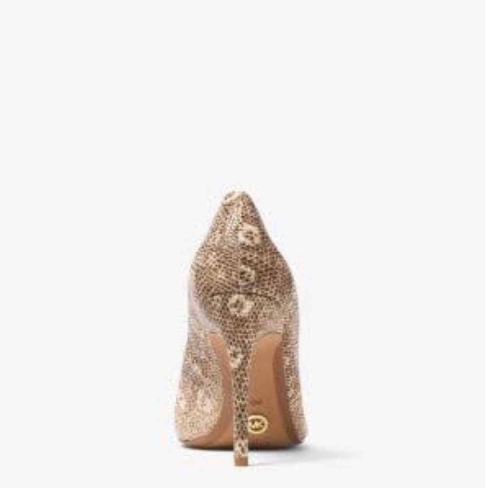 Michael Kors Claire Pump Embossed Leather Pumps - Picture 3 of 9